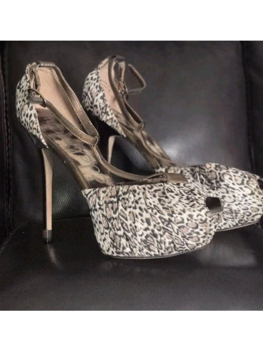 Sam Edelman 'McKenna' Genuine Leather Platform Pump Heels  Women’s Size 9 - Picture 4 of 7